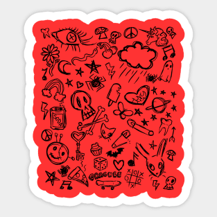 Notebook Doodles Sticker